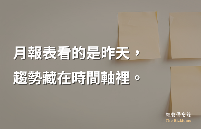 每個月都在看報表，卻不知道為什麼業績悄悄出問題｜經管備忘錄